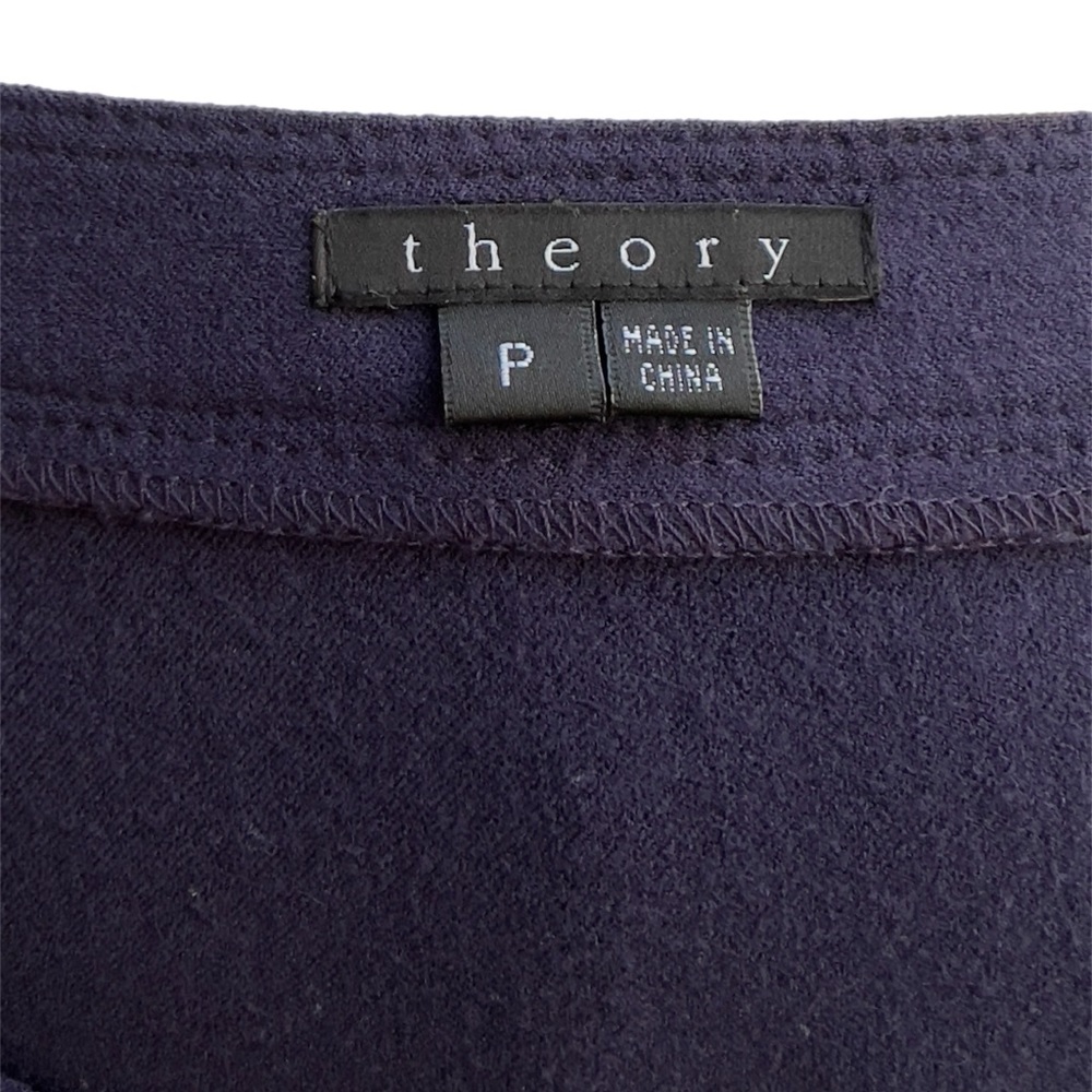 Theory Purple Becca Dress Size P Excellent Condition Pleated Cute - Picture 6 of 7